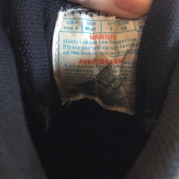 Heelys uptown lace up metallic sneakers shoes youth size 4 - Picture 7 of 10